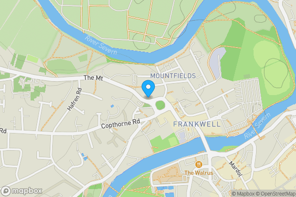 Map location for Frankwell, Shropshire, SY3 8JR