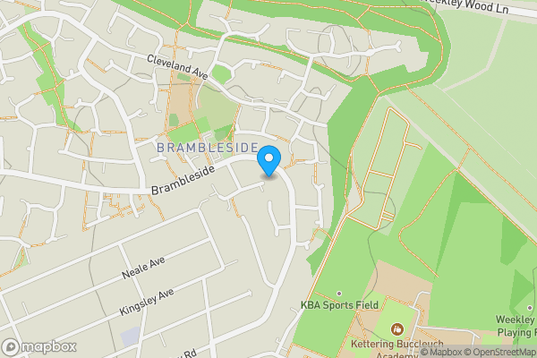 Map location for 11 Swinburne Close, Kettering, Northamptonshire NN16 9BX