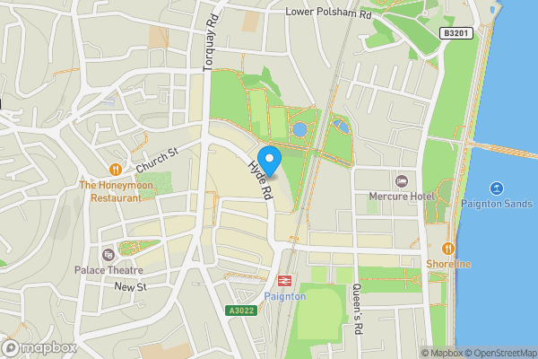 Map location for Shop at 45 Hyde Road, Paignton, Devon, TQ4 5BP