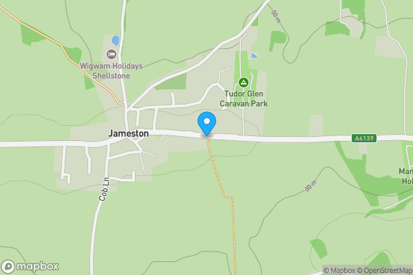 Map location for Bush Terrace, Tenby, Pembrokeshire, SA70 8QD
