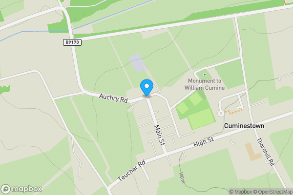 Map location for Plot of Land at Home Farm Auchry, Cuminestown, Turriff, AB53 5TP