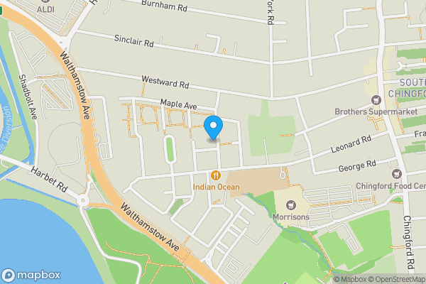 Map location for 14 Silver Birch Avenue, Chingford, London, E4 8YT
