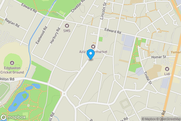 Map location for 34 Willows Road, Balsall Heath, Birmingham, West Midlands B12 9QB