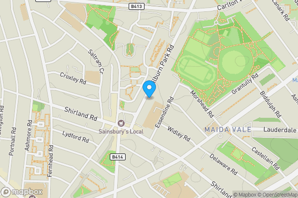 Map location for Flat C, 197 Kilburn Park Road, London NW6 5LG