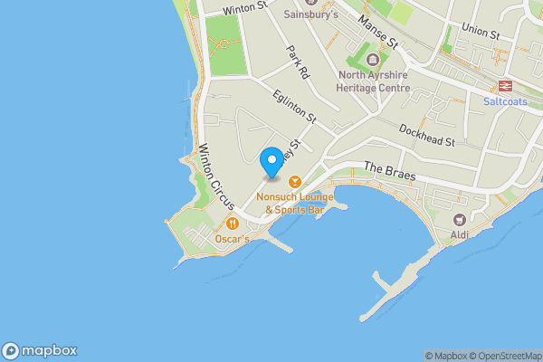 Map location for 36 Sidney Street, Flat C, Saltcoats, KA21 5DD