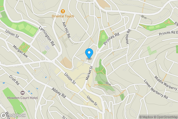 Map location for 17 Castle Lane, Torquay, TQ1 3AN