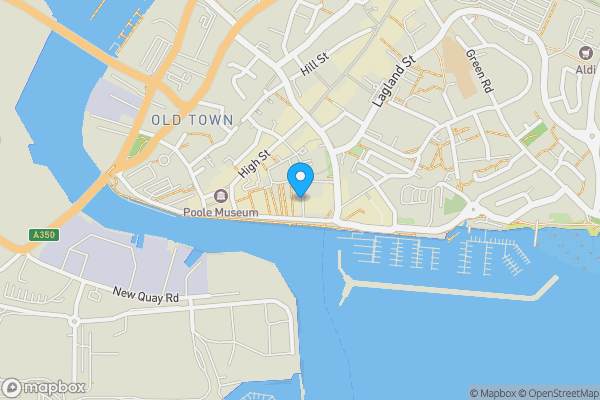 Map location for Flat 3 Rowes Warehouse, 4 Castle Street, Poole, BH15 1BQ