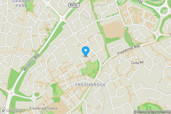 Map location for Land at Bloomsbury Close, Freshbrook, Swindon, Wiltshire, SN5 8PG