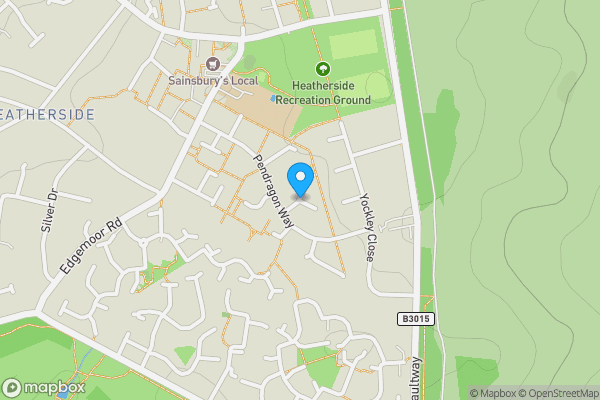 Map location for Land at Yockley Close and Shildon Close, Camberley, Surrey, GU15 1QG
