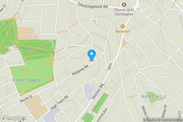 Map location for Flat 6, Ryans Court, Ridgway Road, Luton, Bedfordshire LU2 7RS