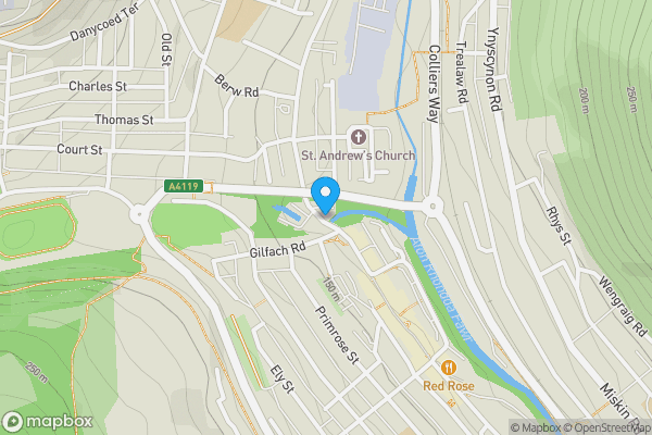 Map location for 10, 11 & 11A De Winton Street, Tonypandy, CF40 2QX