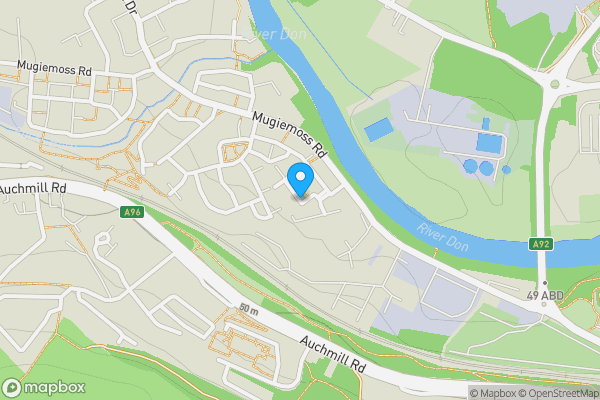 Map location for 47 Goodhope Park, Bucksburn, Aberdeen, Aberdeenshire, AB21 9NE