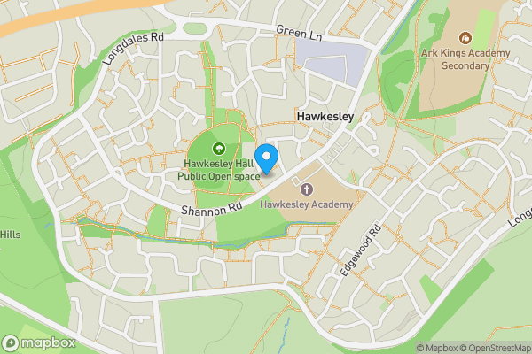 Map location for 14 Talgarth Covert, Kings Norton, Birmingham, West Midlands, B38 9TW
