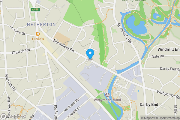 Map location for Land @ Northfield Road, Dudley, West Midlands, DY2 9JN