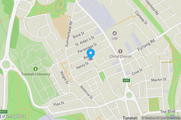 Map location for 58 Henry Street, Stoke-On-Trent, Staffordshire, ST6 5HP
