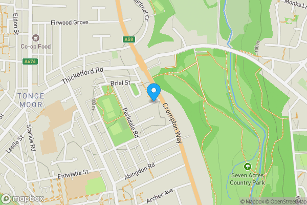 Map location for Montrose Avenue, BOLTON, Lancashire, BL2 2QX