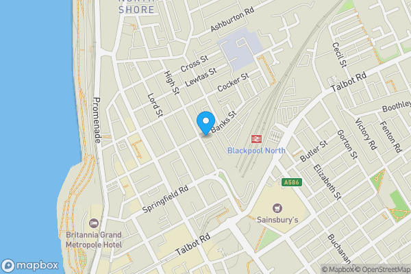 Map location for 59 High Street, Blackpool, Lancashire, FY1 2BN