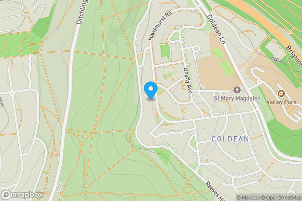Map location for 67 Hawkhurst Road, Brighton, East Sussex, BN1 9GF