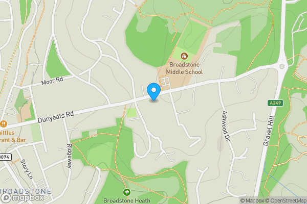 Map location for 90 Dunyeats Road, Broadstone, BH18 8AJ