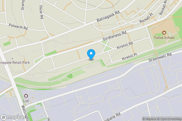 Map location for 82 Kirkhill Road, Aberdeen, AB11 8FX