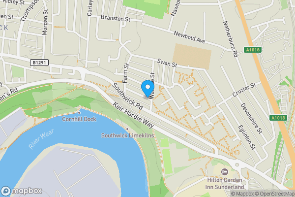 Sr5 Postcode Map Byron Street, Sunderland , SR5 1HJ