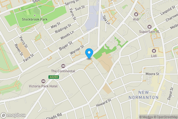 Map location for 155 Burton Road, Derby DE23 6AB