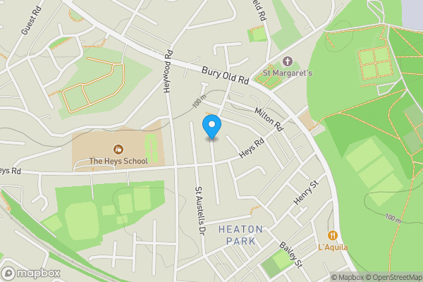 Map location for Holyrood Road, Prestwich, M25