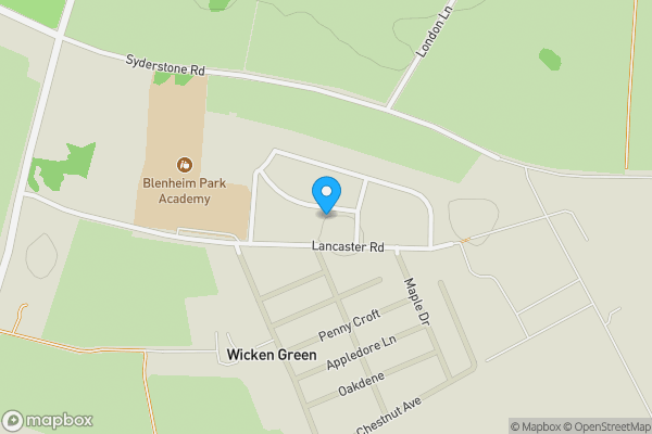 Map location for 25 Wellington Crescent Sculthorpe, Fakenham, Norfolk, NR21 7PU