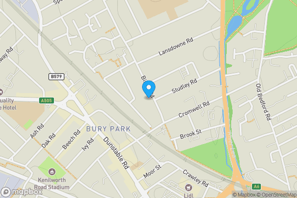 Map location for Flat 7 23-25 Biscot Road, Luton, Bedfordshire, LU3 1AH