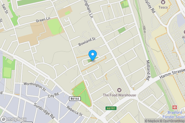 Map location for Hanover Square, BRADFORD, West Yorkshire, BD1 3BY