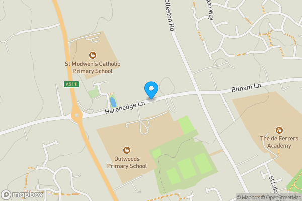 Map location for Homestead, Harehedge Lane, Burton-On-Trent, Staffordshire DE13 0AS