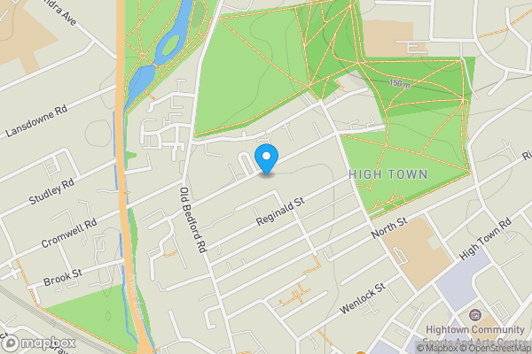 Map location for 54B Clarendon Road, Luton, Bedfordshire, LU2 7PJ