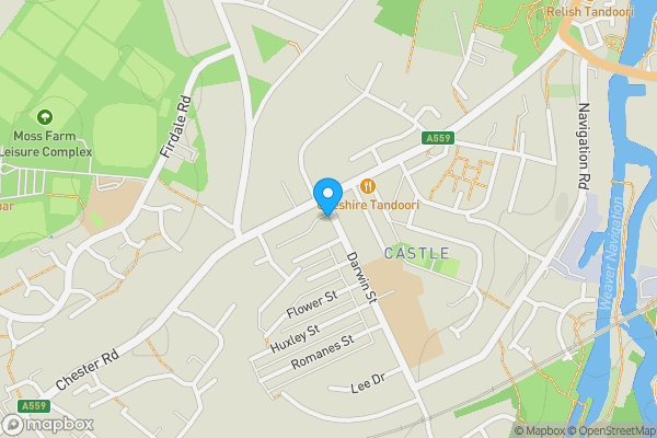 Map location for 4 Darwin Street, Northwich, Cheshire, CW8 1BT