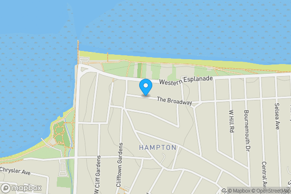 Map location for The Broadway, HERNE BAY, Kent, CT6 8HY