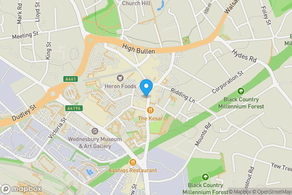 Map location for 31 Lower High Street, Wednesbury WS10 7AQ