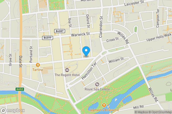 Map location for 133 Regent Street, Leamington Spa, CV32 4NX