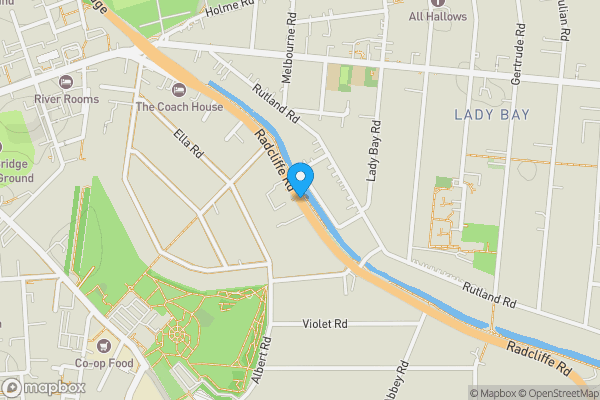 Map location for Radcliffe Road, Nottingham, Nottinghamshire, NG2 5HG