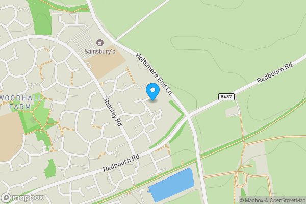 Map location for 87 Cuffley Court, Hemel Hempstead, Hertfordshire, HP2 7LT