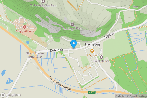 Map location for Dublin Street, PORTHMADOG, Gwynedd, LL49 9RH