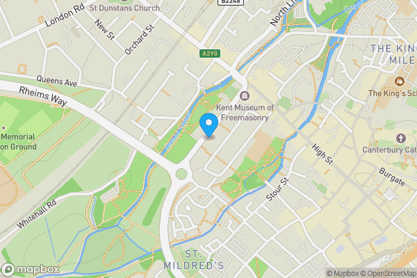 Map location for 38 St. Peters Place, Canterbury, Kent, CT1 2DA