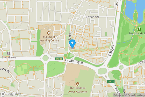 Map location for 6 Craylands, Basildon, Essex, SS14 3RH