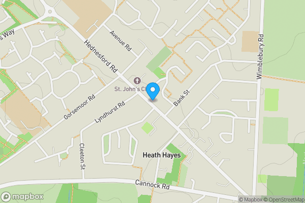 Map location for 200A Hednesford Road, Heath Hayes, Cannock, Staffordshire, WS12 3DZ