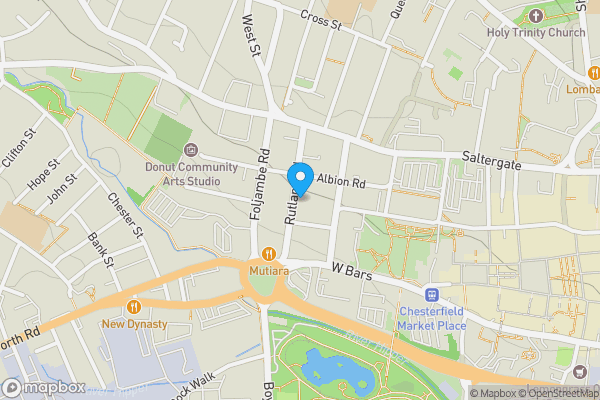 Map location for 31 Rutland Road, Chesterfield, Derbyshire, S40 1NA