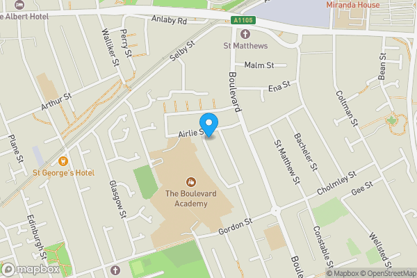 Map location for 13 Carrington Street, Hull, East Yorkshire, HU3 3HX