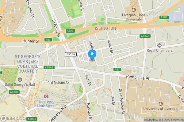 Map location for Unit 123 Borden Court, London Road, Liverpool, Merseyside, L3