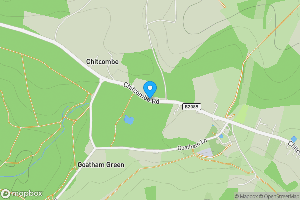Map location for Land on the South side of Chitcombe Road, Broad Oak, Rye, East Sussex TN31 6EX