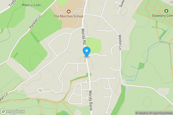 Map location for 3 & 4 Valley Court Morda Road, Oswestry, Shropshire, SY11 2AY