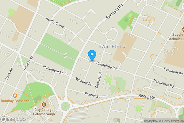 Map location for Padholme Road, PETERBOROUGH, Cambridgeshire, PE1 5EE