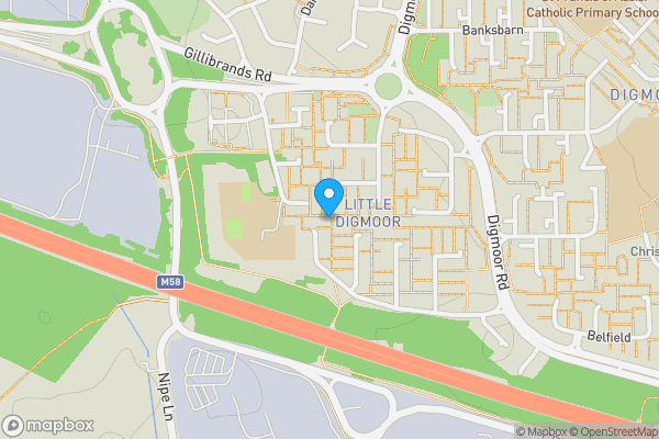 Map location for 302 Alderley, Skelmersdale, Lancashire, WN8 9NB