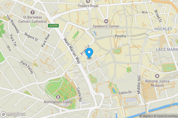 Map location for Flat 209 Minerva House, Nottingham, Nottinghamshire, NG1 6EP